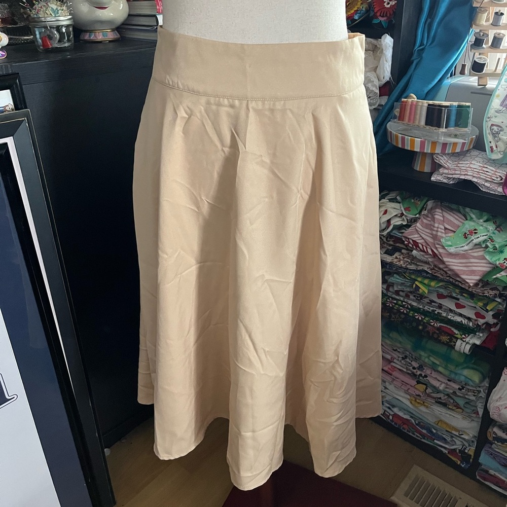 Unique vintage xl new with tags tan skirt